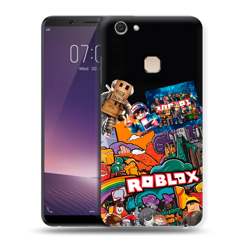 Пластиковый чехол на Vivo V7 Plus с принтом Roblox Роблокс Пластиковый чехол на Vivo V7 Plus с принтом Roblox Роблокс