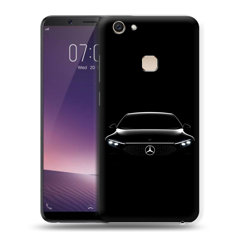 Пластиковый чехол на Vivo V7 Plus с принтом Mercedes Мерседес Пластиковый чехол на Vivo V7 Plus с принтом Mercedes Мерседес