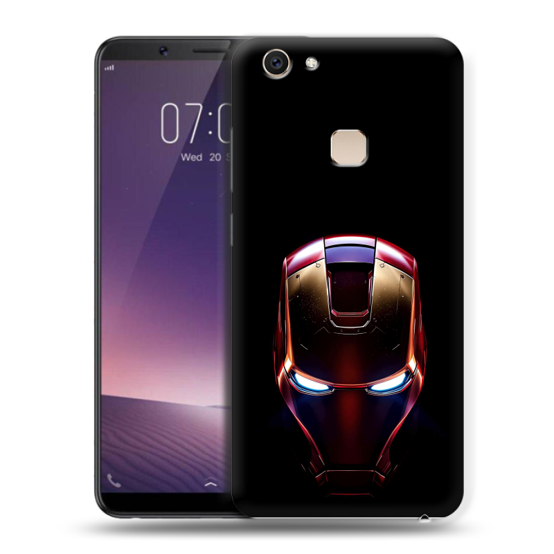 Пластиковый чехол на Vivo V7 Plus с принтом IronMan Железный человек Пластиковый чехол на Vivo V7 Plus с принтом IronMan Железный человек