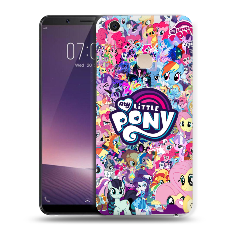 Пластиковый чехол на Vivo V7 Plus с принтом My little pony Дружба чудо Пластиковый чехол на Vivo V7 Plus с принтом My little pony Дружба чудо