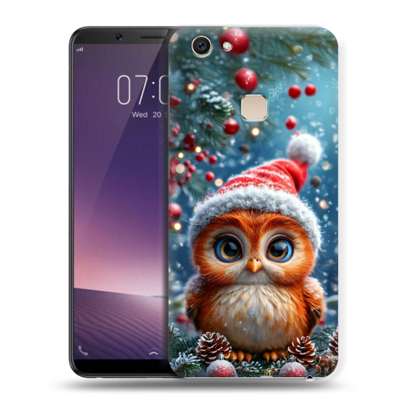Пластиковый чехол на Vivo V7 Plus с принтом Новый год Пластиковый чехол на Vivo V7 Plus с принтом Новый год