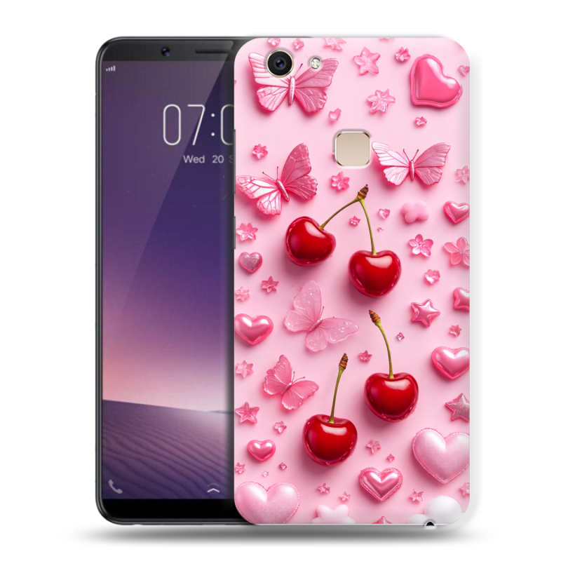 Пластиковый чехол на Vivo V7 Plus с принтом для девочек Пластиковый чехол на Vivo V7 Plus с принтом для девочек