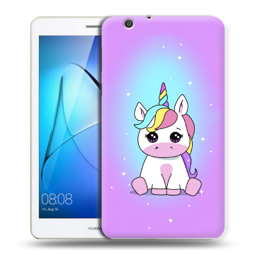 Силиконовый чехол на планшета Huawei MediaPad T3 7 3G с принтом Единорог Силиконовый чехол на планшета Huawei MediaPad T3 7 3G с принтом Единорог