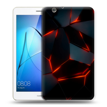 Силиконовый чехол на планшета Huawei MediaPad T3 7 3G с принтом Яркие абстракции Силиконовый чехол на планшета Huawei MediaPad T3 7 3G с принтом Яркие абстракции