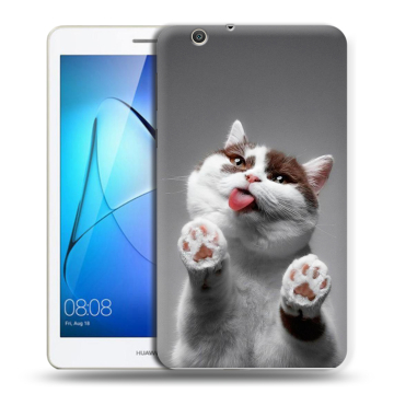 Силиконовый чехол на планшета Huawei MediaPad T3 7 3G с принтом Коты Силиконовый чехол на планшета Huawei MediaPad T3 7 3G с принтом Коты
