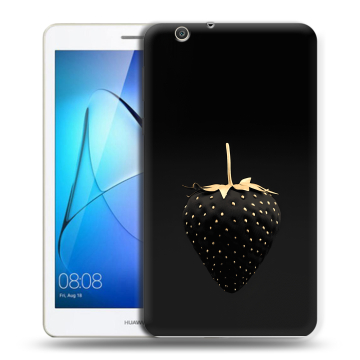 Силиконовый чехол на Huawei MediaPad T3 7 3G с принтом Черная клубника