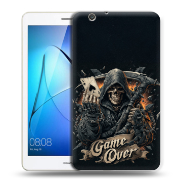 Силиконовый чехол на планшета Huawei MediaPad T3 7 3G с принтом Скелет карты Силиконовый чехол на планшета Huawei MediaPad T3 7 3G с принтом Скелет карты