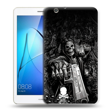 Силиконовый чехол на планшета Huawei MediaPad T3 7 3G с принтом Скелет Силиконовый чехол на планшета Huawei MediaPad T3 7 3G с принтом Скелет