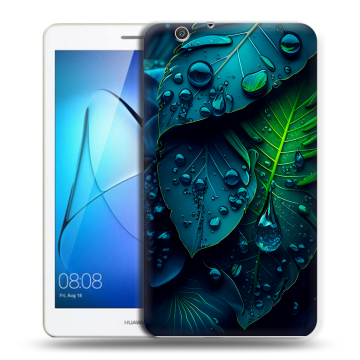 Силиконовый чехол на планшета Huawei MediaPad T3 7 3G с принтом Листья Силиконовый чехол на планшета Huawei MediaPad T3 7 3G с принтом Листья