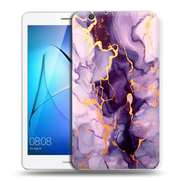 Силиконовый чехол на Huawei MediaPad T3 7 3G с принтом Мрамор