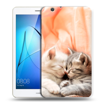 Силиконовый чехол на Huawei MediaPad T3 7 3G с принтом Котята