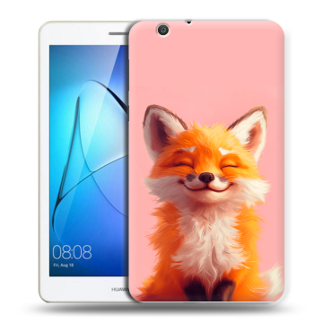 Силиконовый чехол на Huawei MediaPad T3 7 3G с принтом милая лиса