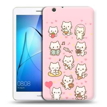 Силиконовый чехол на Huawei MediaPad T3 7 3G с принтом Hello Kitty Хелоу Кити