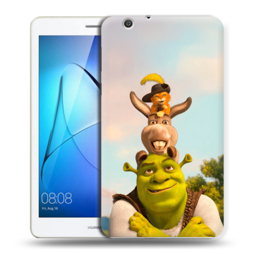 Силиконовый чехол на Huawei MediaPad T3 7 3G с принтом Шрек Shrek