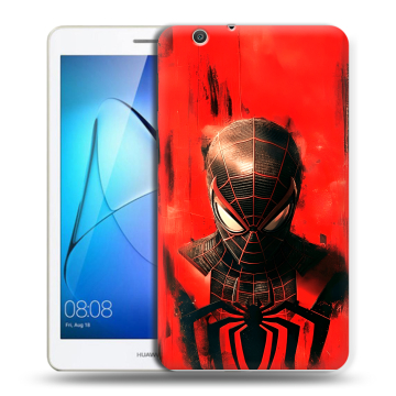 Силиконовый чехол на Huawei MediaPad T3 7 3G с принтом человек паук spiderman