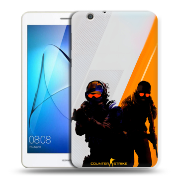 Силиконовый чехол на Huawei MediaPad T3 7 3G с принтом Контер страйк Counter strike