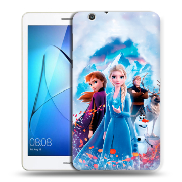 Силиконовый чехол на Huawei MediaPad T3 7 3G с принтом Холодное сердце Frozen