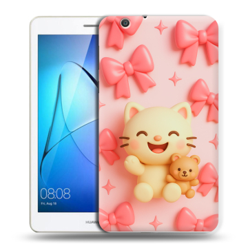 Силиконовый чехол на Huawei MediaPad T3 7 3G с принтом для девочек
