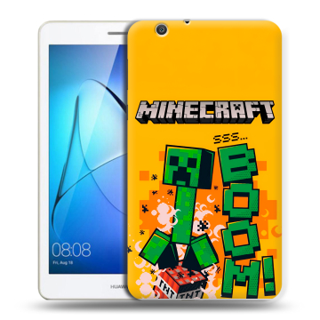 Силиконовый чехол на Huawei MediaPad T3 7 3G с принтом Майнкрафт Minecraft