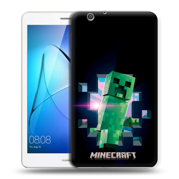 Силиконовый чехол на Huawei MediaPad T3 7 3G с принтом Майнкрафт Minecraft