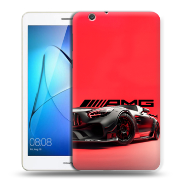 Силиконовый чехол на Huawei MediaPad T3 7 3G с принтом Мерседес Mercedes AMG