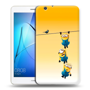 Силиконовый чехол на Huawei MediaPad T3 7 3G с принтом Миньоны