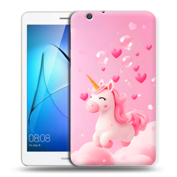Силиконовый чехол на Huawei MediaPad T3 7 3G с принтом Единорог