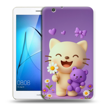 Силиконовый чехол на Huawei MediaPad T3 7 3G с принтом для девочек