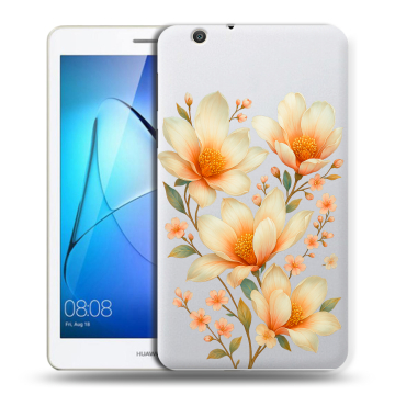 Силиконовый чехол на Huawei MediaPad T3 7 3G с принтом Цветы