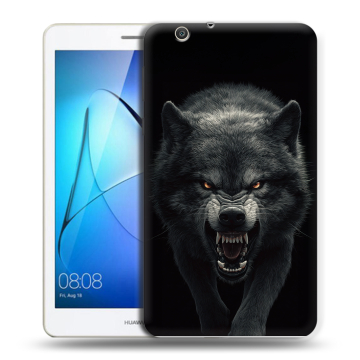 Силиконовый чехол на Huawei MediaPad T3 7 3G с принтом Волк