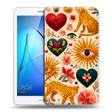 Силиконовый чехол на Huawei MediaPad T3 7 3G с принтом Модный принт