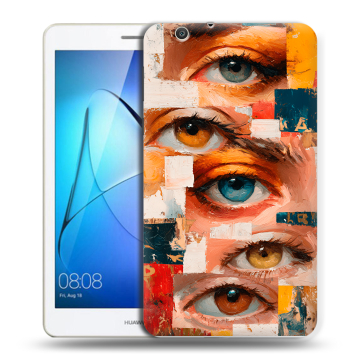 Силиконовый чехол на Huawei MediaPad T3 7 3G с принтом Модный принт