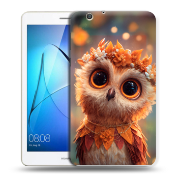 Силиконовый чехол на Huawei MediaPad T3 7 3G с принтом Милая сова