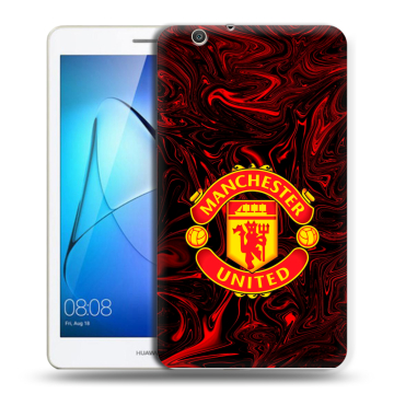 Силиконовый чехол на Huawei MediaPad T3 7 3G с принтом Manchester United