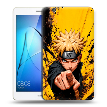 Силиконовый чехол на Huawei MediaPad T3 7 3G с принтом Naruto Наруто