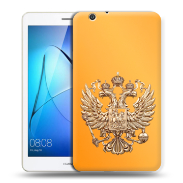 Силиконовый чехол на Huawei MediaPad T3 7 3G с принтом Герб Флаг России