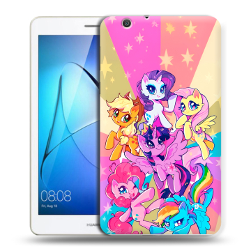 Силиконовый чехол на Huawei MediaPad T3 7 3G с принтом My little pony Дружба чудо