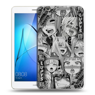 Силиконовый чехол на Huawei MediaPad T3 7 3G с принтом Ahegao Ахегао Аниме