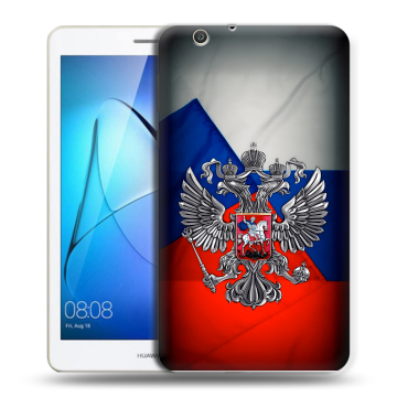 Силиконовый чехол на Huawei MediaPad T3 7 3G с принтом Флаг России