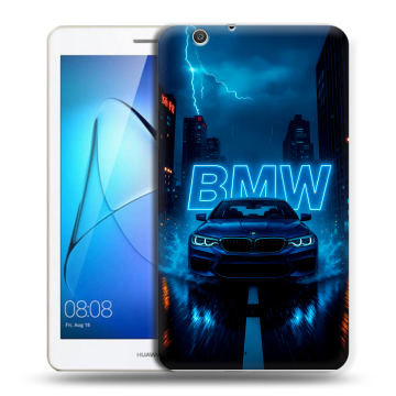 Силиконовый чехол на Huawei MediaPad T3 7 3G с принтом BMW БМВ