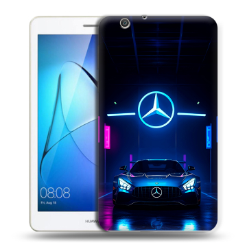 Силиконовый чехол на Huawei MediaPad T3 7 3G с принтом Mercedes Мерседес