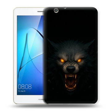 Силиконовый чехол на Huawei MediaPad T3 7 3G с принтом Волк