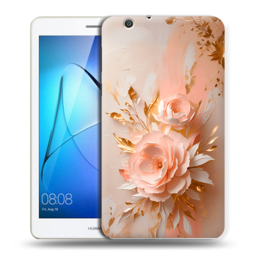 Силиконовый чехол на Huawei MediaPad T3 7 3G с принтом женский