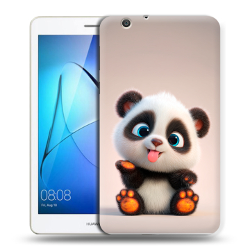 Силиконовый чехол на Huawei MediaPad T3 7 3G с принтом милая панда