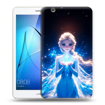 Силиконовый чехол на Huawei MediaPad T3 7 3G с принтом Холодное сердце Frozen