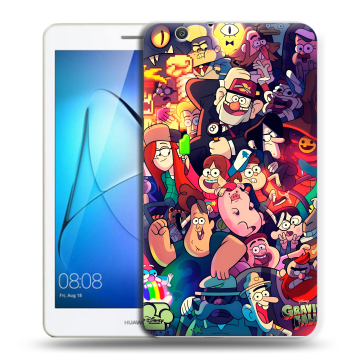 Силиконовый чехол на Huawei MediaPad T3 7 3G с принтом Gravity Falls Гравити Фолз