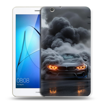 Силиконовый чехол на Huawei MediaPad T3 7 3G с принтом BMW БМВ