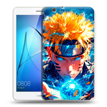 Силиконовый чехол на Huawei MediaPad T3 7 3G с принтом Аниме Наруто Naruto