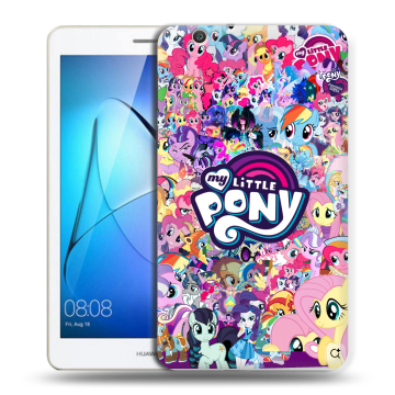 Силиконовый чехол на Huawei MediaPad T3 7 3G с принтом My little pony Дружба чудо