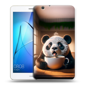 Силиконовый чехол на Huawei MediaPad T3 7 3G с принтом смешная панда